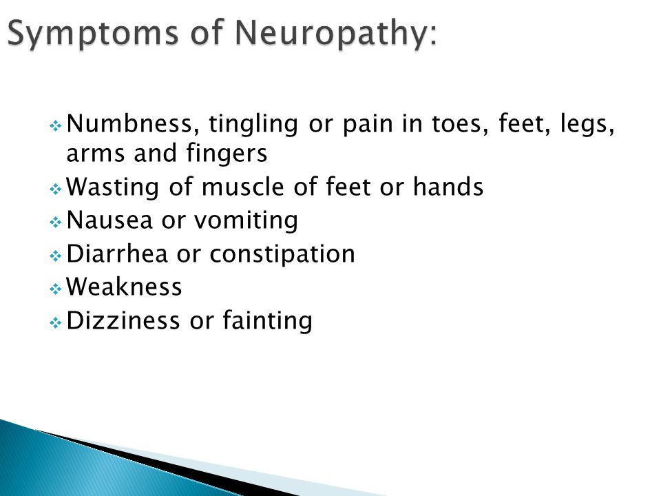 The signs symptoms and treatment for peripheral neuropathy